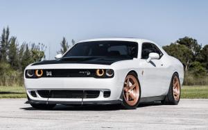 Dodge Challenger SRT Hellcat on Vossen Wheels (LC-101) 2018 года